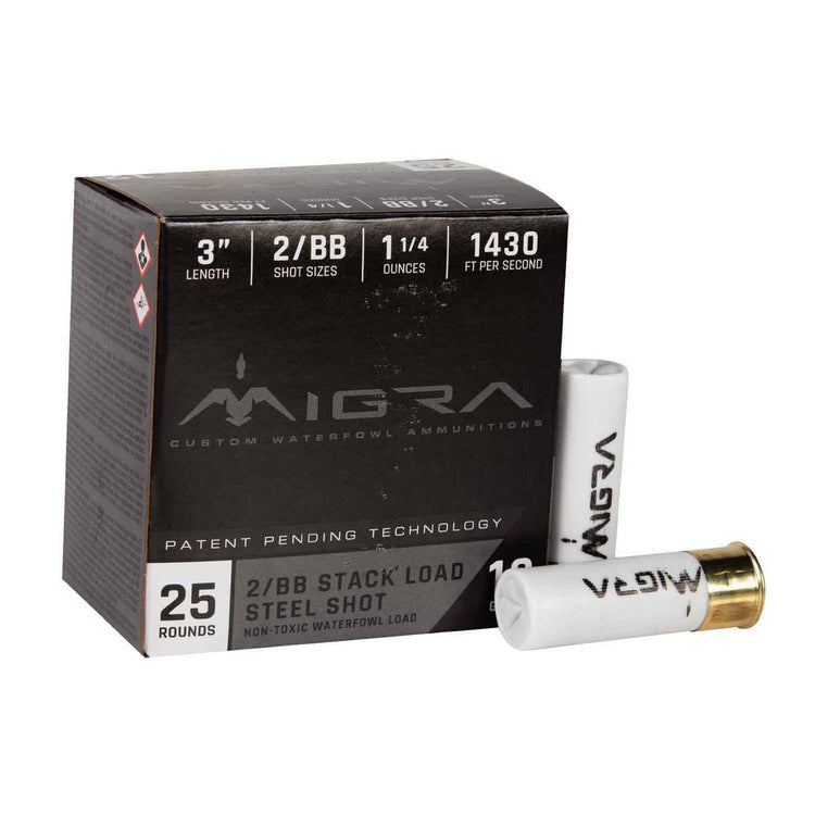 Migra Steel Shot 12 Gauge 3in #2/BB 1-1/4oz