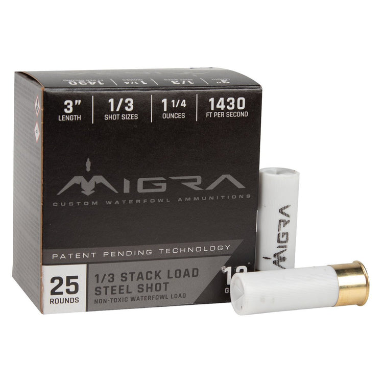 Migra Steel Shot 12 Gauge 3in #1/3 1-1/4oz